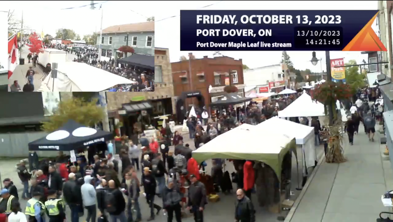 Live stream of Friday the 13th from Main Street, Port Dover Port